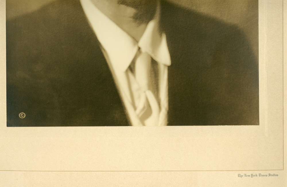 Photographie de Paderewski prise vers 1924 par The New York Times Studios (tirage original)