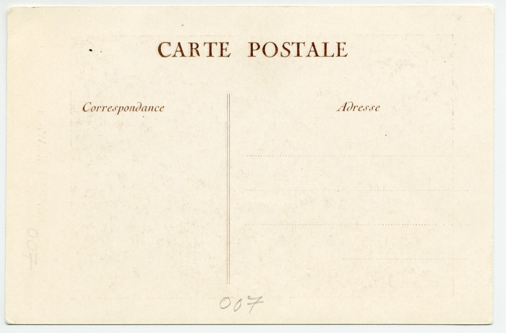 Carte postale de Paderewski de profil vers 1900 – tirage brun sans références