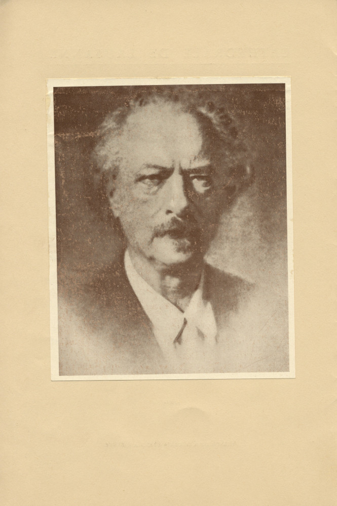 Programme du concert donné par Paderewski le 18 février 1937 à la Cathédrale de Lausanne – avec reproduction (journal) de l'allocution de Mgr prononcée à l'issue du concert