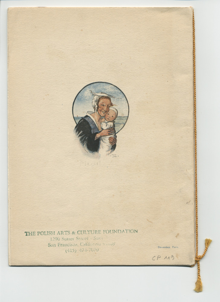 Libretto (bilingue français-anglais) de la Fête de bienfaisance organisée le 3 novembre 1925 à bord du paquebot «Paris» au profit des Sociétés de secours aux naufragés et Œuvres d'assistance patronnées par la Compagnie générale transatlantique (f-k)