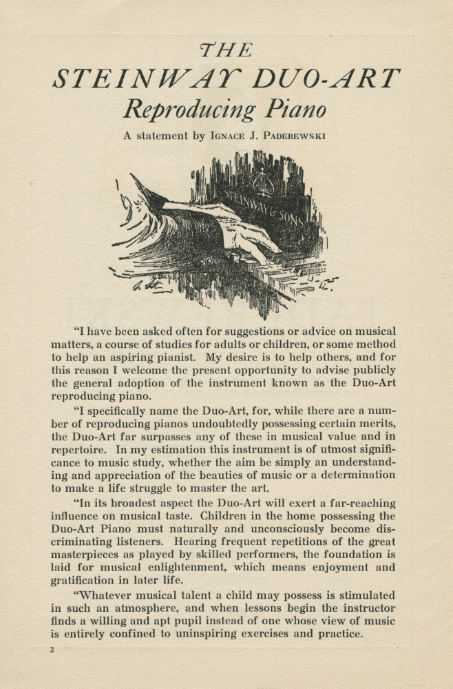 Libretto du récital Chopin donné par Paderewski le 12 avril 1926 au State Theatre de Sacramento (Californie)