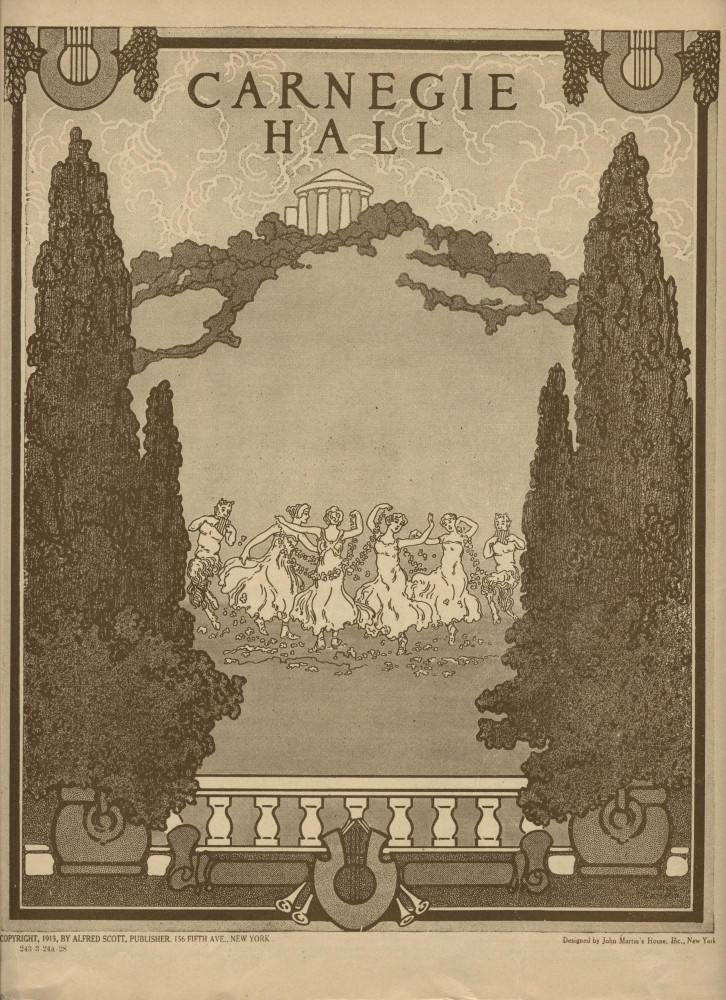 Libretto du récital donné par Paderewski le 24 mars 1928 au Carnegie Hall de New York