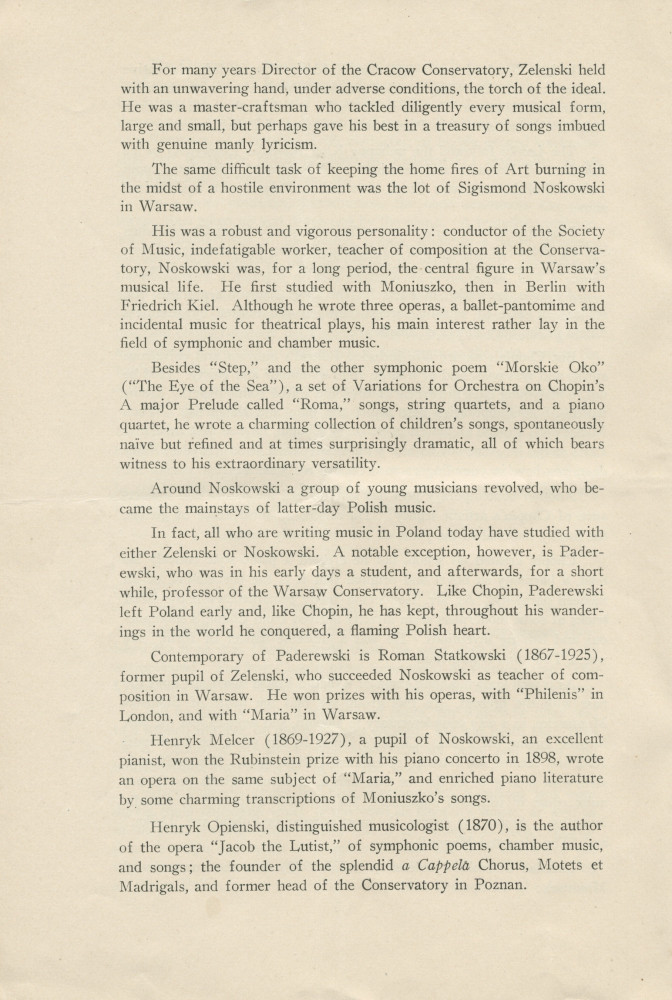 Libretto du 4e Young People's Concert donné le 29 décembre 1930 au Carnegie Hall de New York par Ernest Schelling (direction), avec entre autres au programme le Concerto pour piano de Paderewski (avec le compositeur en soliste) (a-h)