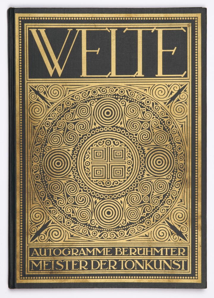 Réédition du livre d'autographes des «berühmte Meister der Tonkunsk» [célèbres maîtres des sons] ayant enregistré sur rouleaux Welte-Mignon
