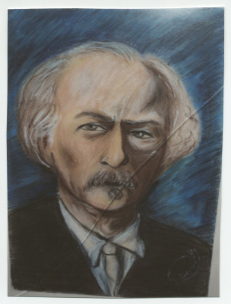 Reproduction du pastel de Paderewski réalisé par Alice Paderewska