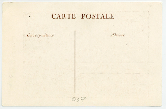 Carte postale de Paderewski de profil vers 1900 – tirage brun sans références