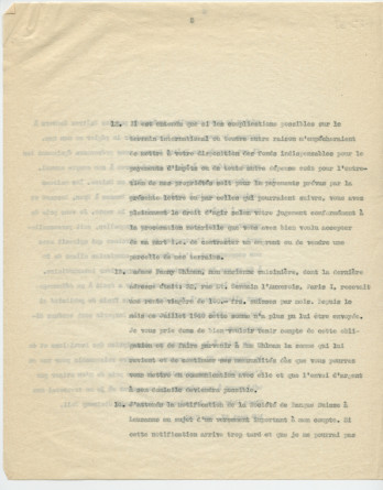 Copie de la lettre adressée par Paderewski à «mon cher Président [du Conseil national] et Ami» Henry Vallotton, le 11 septembre 1940 (pages 1-5)