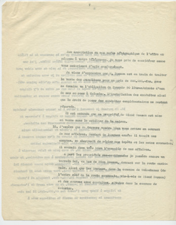 Copie de la lettre adressée par Paderewski à «mon cher Président [du Conseil national] et Ami» Henry Vallotton, le 11 septembre 1940 (pages 6-9)