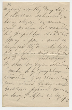 Lettre adressée (en polonais) par Hélène Gorska à Paderewski, en Galicie (?), de Paris le 11 septembre 1889 (1-5)