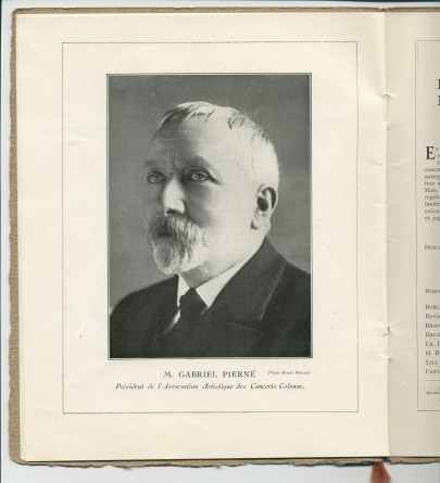Libretto du concert organisé le 9 juin 1923 au Théâtre du Châtelet à Paris par l'Association des Concerts-Colonne au bénéfice du Monument Edouard Colonne avec le concours de Paderewski dans le Concerto «L'Empereur» de Beethoven (e-l)