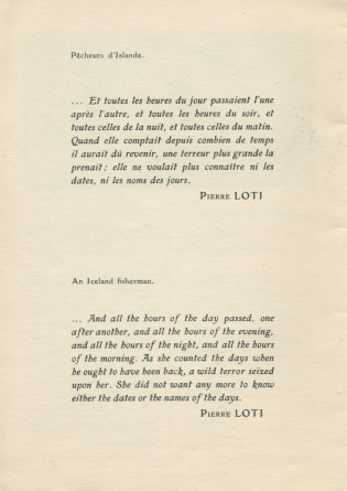 Libretto (bilingue français-anglais) de la Fête de bienfaisance organisée le 3 novembre 1925 à bord du paquebot «Paris» au profit des Sociétés de secours aux naufragés et Œuvres d'assistance patronnées par la Compagnie générale transatlantique (f-k)