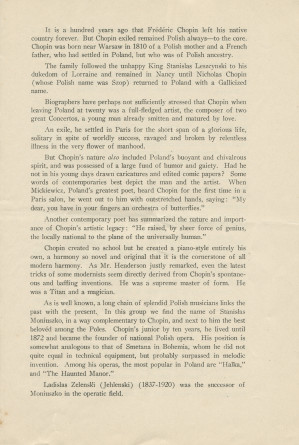 Libretto du 4e Young People's Concert donné le 29 décembre 1930 au Carnegie Hall de New York par Ernest Schelling (direction), avec entre autres au programme le Concerto pour piano de Paderewski (avec le compositeur en soliste) (a-h)