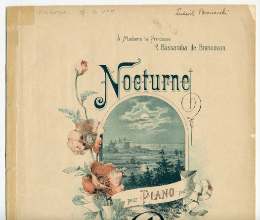 Partition du «Nocturne» tiré des «Miscellanea, série de morceaux pour piano» op. 16 n° 4 de Paderewski (Ed. Bote & G. Bock, Berlin / Willcocks & Co. Limited, Londres / G. Schirmer, New York, 1892)