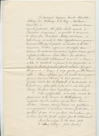 Concessions d'eaux des 24 juillet 1868 et 30 novembre 1872 en faveur de la «Compagnie du Chalet de Riond-Bosson» faites par François-Louis Anken dit Beure, domicilié à Tolochenaz, propriétaire et cultivateur