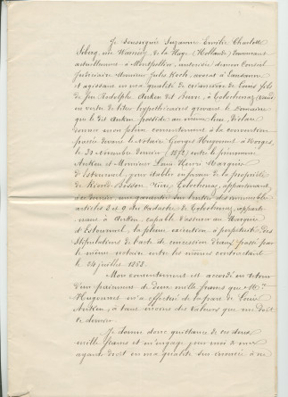 Concessions d'eaux des 24 juillet 1868 et 30 novembre 1872 en faveur de la «Compagnie du Chalet de Riond-Bosson» faites par François-Louis Anken dit Beure, domicilié à Tolochenaz, propriétaire et cultivateur
