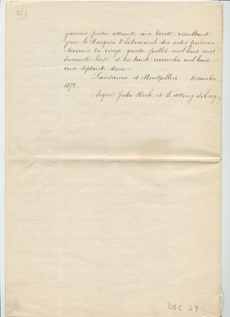 Concessions d'eaux des 24 juillet 1868 et 30 novembre 1872 en faveur de la «Compagnie du Chalet de Riond-Bosson» faites par François-Louis Anken dit Beure, domicilié à Tolochenaz, propriétaire et cultivateur