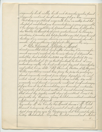 Acte n° 4077 de vente d'un immeuble sis «En Riond-Bosson» propriété de la Commune de Tolochenaz réalisée le 16 mai 1888 devant le notaire Henri Gonvers, à Morges