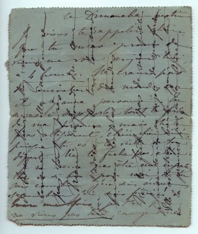 Billet adressé à Paderewski par la princesse Rachel de Brancovan