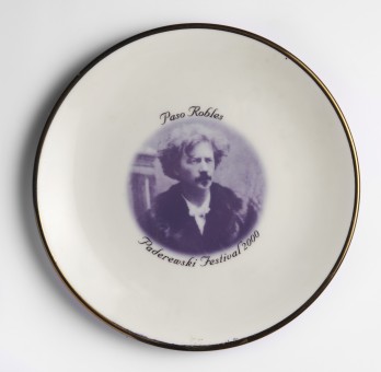 Assiette-souvenir du Paderewski Festival 2000 de Paso Robles (Californie)