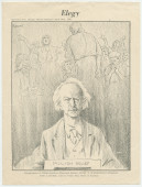 Reproduction d'un dessin de presse de Paul Plaschke publié le 30 avril 1940 dans le Chicago Herald American montrant Paderewski et le peuple polonais «soulagé» («Polish Relief»), édité par la Polish-American Historical Society de Chicago