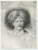 Reproduction du crayon de Paderewski réalisé par l'illustrateur russe Valerian Gribayedoff