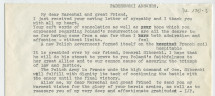 Traduction anglaise (dactylographiée) d'une lettre adressée par Paderewski en réponse au maréchal Pétain, fin 1939 (?)