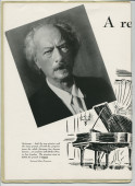 Libretto illustré et documenté du «Paderewski Twentieth American Tour Souvenir Program» [récital-souvenir de la 20e tournée américaine de Paderewski] donné le 2 avril 1939 au Shrine Auditorium de Los Angeles (Californie) (j-r)