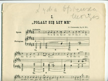 Partition des «Six mélodies» pour voix et piano op. 18 de Paderewski sur des poèmes d'Adam Mickiewicz (Ed. Bote & G. Bock, Berlin / Charles F. Tretbar, New York, 1894 – sans couverture)