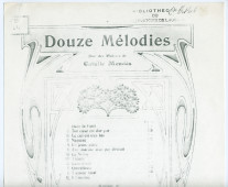 Partition de la mélodie n° 11 «L'ennemie» tirée des «Douze mélodies sur des poésies de Catulle Mendès» pour voix et piano op. 22 n° 12 de Paderewski (Au Ménestrel / Heugel & Cie, Paris – photocopie)