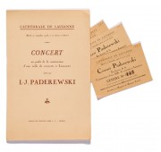 Programme du récital donné par Paderewski le 23 décembre 1903 au Casino-Théâtre de Morges au profit d'œuvres de bienfaisance de la Ville